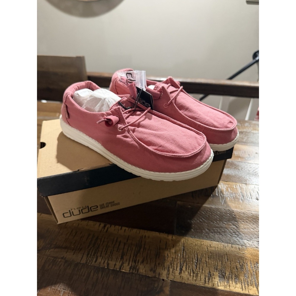 Hey Dude WOMENS WENDY Shoes Woman's 7 Pink